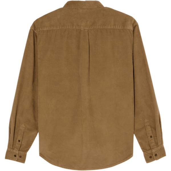 2026 Element Mens Button Down Regular Corduroy Shirt ELYWT00187 - Sepia